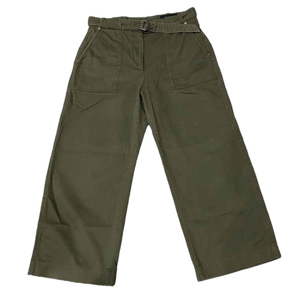 Rag & Bone Lora Green Belted Trouser, Size 31 - image 1